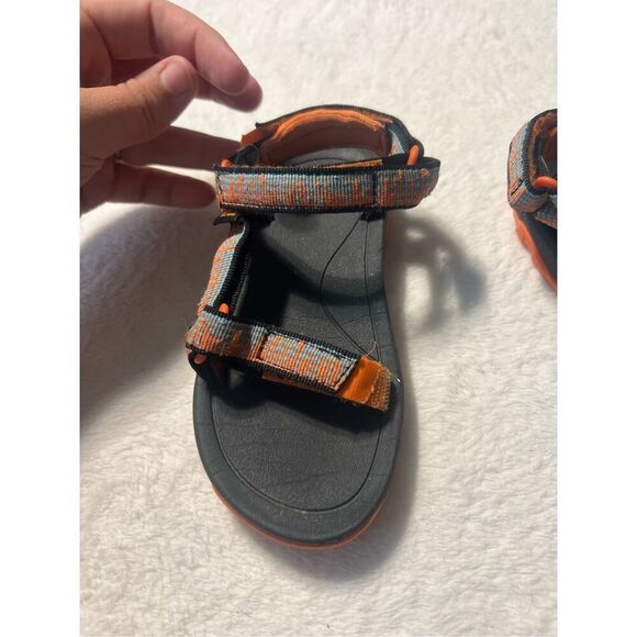 Teva Orange And Grey Sandals Kids Size 10 Toddler - Picture 6 of 11
